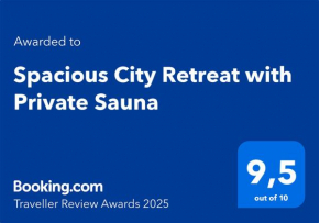 Spacious City Retreat with Private Sauna